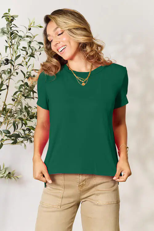 Essential Round-Neck Top Womens shirts