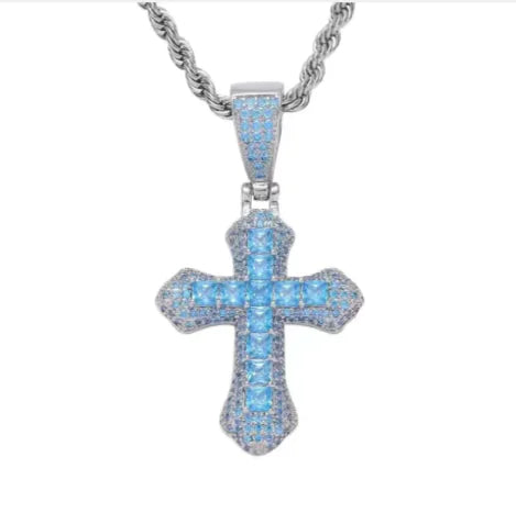 Chic Geometric Cross Necklace