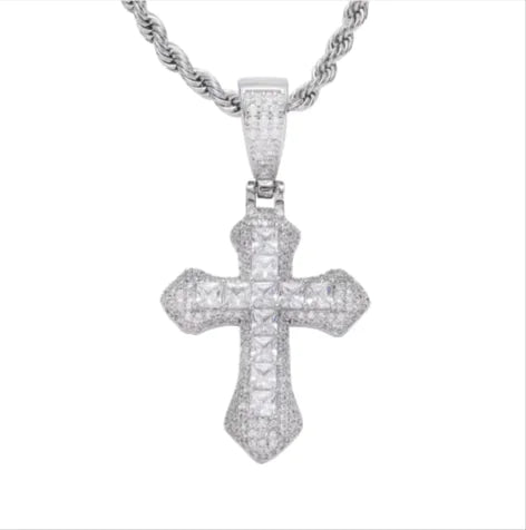 Chic Geometric Cross Necklace